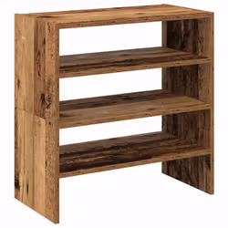 vidaXL Shoe Racks Stackable Shoe Cabinet Shoe Storage Shelf Hallway Cupboard - old wood, 2 pcs