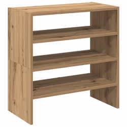 vidaXL Shoe Racks Stackable Shoe Cabinet Shoe Storage Shelf Hallway Cupboard - artisan oak, 2 pcs - Additional view 5