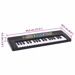 vidaXL 37 Keys Piano Electric Keyboard with Microphone for Kids piano keyboard