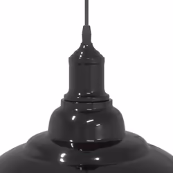 vidaXL Pendant Lamp Height Adjustable E27 Gloss Grey Ã 31 cm Metal - gloss black - Additional view 7