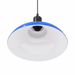 vidaXL Pendant Lamp Height Adjustable E27 Gloss Grey Ã 31 cm Metal - gloss dark blue - Additional view 8
