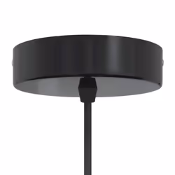 vidaXL Pendant Lamp Height Adjustable E27 Gloss Dark Blue Ã 22 cm Metal - gloss black - Additional view 5