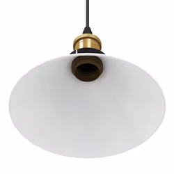 vidaXL Pendant Lamp Height Adjustable E27 Gloss Dark Blue Ã 22 cm Metal - gloss white - Additional view 8