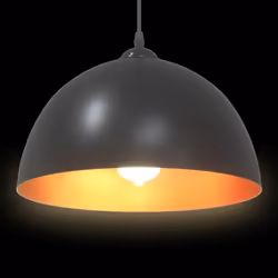 vidaXL Pendant Lamps 2 pcs Height Adjustable E27 Black Ã 30 cm Metal - Additional view 5