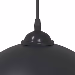 vidaXL Pendant Lamps 2 pcs Height Adjustable E27 Black Ã 30 cm Metal - Additional view 6