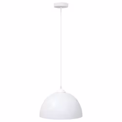 vidaXL Pendant Lamps 2 pcs Height Adjustable E27 White Ã 30 cm Metal - Additional view 3