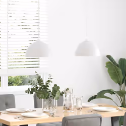 vidaXL Pendant Lamps 2 pcs Height Adjustable E27 White Ã 30 cm Metal - Additional view 7