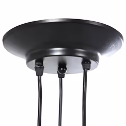 vidaXL PendantÃÂ Lamp with 5 Lamp Holders E27 Black Metal spider pendant light - with 3 lamp holders - Additional view 7