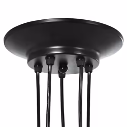 vidaXL PendantÃÂ Lamp with 5 Lamp Holders E27 Black Metal spider pendant light - with 5 lamp holders - Additional view 7
