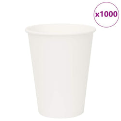 vidaXL Paper Coffee Cups Disposable Cup Coffee Hot Beverage Cup 1000 pcs White - 12oz/300ml