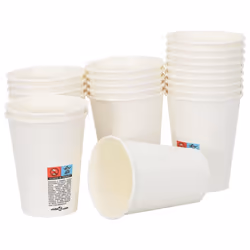 vidaXL Paper Coffee Cups Disposable Cup Coffee Hot Beverage Cup 1000 pcs White - 12oz/300ml
