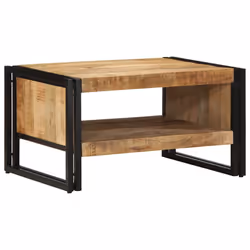 vidaXL Coffee Table 70x50x38 cm Solid Rough Wood Mango side table