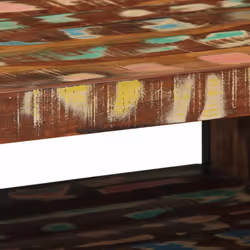 vidaXL Coffee Table Multicolour 70x50x38 cm Solid Wood Reclaimed side table - Additional view 6