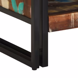 vidaXL Coffee Table Multicolour 70x50x38 cm Solid Wood Reclaimed side table - Additional view 7