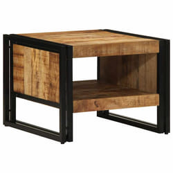 vidaXL Coffee Table 50x50x38 cm Solid Rough Wood Mango side table