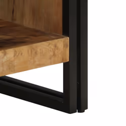 vidaXL Coffee Table 50x50x38 cm Solid Rough Wood Mango side table - Additional view 6