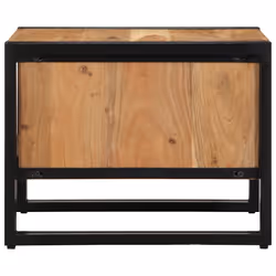 vidaXL Coffee Table 50x50x38 cm Solid Wood Acacia side table living room table - Additional view 4