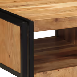 vidaXL Coffee Table 50x50x38 cm Solid Wood Acacia side table living room table - Additional view 5