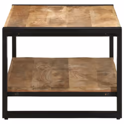 vidaXL Coffee Table 90x50x38 cm Solid Rough Wood Mango side table - Additional view 4