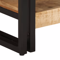 vidaXL Coffee Table 90x50x38 cm Solid Rough Wood Mango side table - Additional view 7