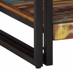 vidaXL Coffee Table Multicolour 90x50x38 cm Solid Wood Reclaimed side table - Additional view 7