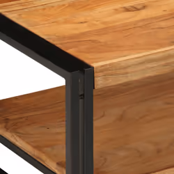 vidaXL Coffee Table 70x50x38 cm Solid Wood Acacia side table living room table - Additional view 5