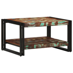 vidaXL Coffee Table Multicolour 70x50x38 cm Solid Wood Reclaimed side table