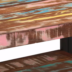 vidaXL Coffee Table Multicolour 70x50x38 cm Solid Wood Reclaimed side table - Additional view 6