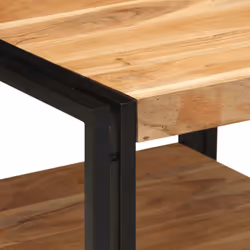 vidaXL Coffee Table 50x50x38 cm Solid Wood Acacia side table living room table - Additional view 5