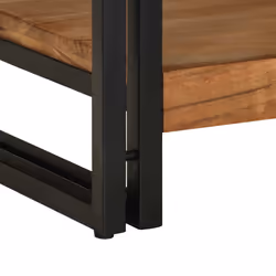 vidaXL Coffee Table 50x50x38 cm Solid Wood Acacia side table living room table - Additional view 6