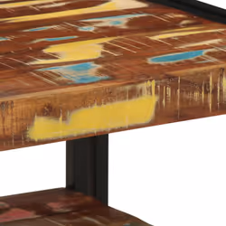 vidaXL Coffee Table Multicolour 50x50x38 cm Solid Wood Reclaimed side table - Additional view 6