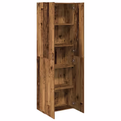 vidaXL Highboard Old Wood 60x32x190 cm Engineered Wood sideboard - Additional view 5