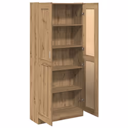 vidaXL Highboard Artisan Oak 82.5x30.5x185 cm Engineered Wood sideboard - Additional view 5