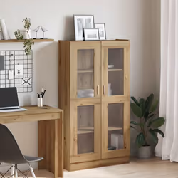 vidaXL Highboard Artisan Oak 82.5x30.5x150 cm Engineered Wood sideboard - Additional view 2