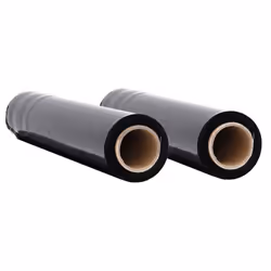 vidaXL Stretch Films Packaging Film Wrapping Film Stretch Wrap Roll 30 Î¼m - black, 50 cm x 300 m/ 2 pcs