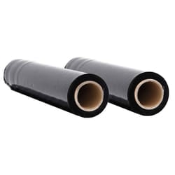 vidaXL Stretch Films Packaging Film Wrapping Film Stretch Wrap Roll 30 Î¼m - black, 50 cm x 300 m/ 2 pcs