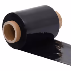 vidaXL Stretch Films 10 pcs Black 23 ÃÂµm 10 cm x 300 m packaging film - black, 10 cm x 150 m/ 50 pcs - Additional view 5
