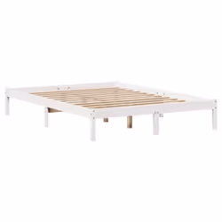 vidaXL Bookcase Bed without Mattress Bed White 140x200 cm Solid Wood Pine - Additional view 4