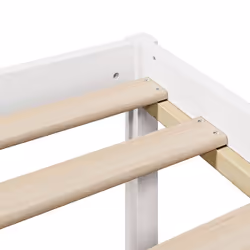 vidaXL Bookcase Bed without Mattress Bed White 140x200 cm Solid Wood Pine - Additional view 9