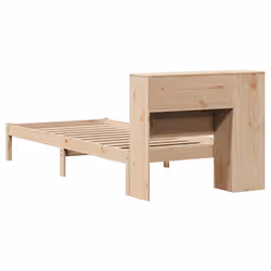 vidaXL Bookcase Bed without Mattress 75x190 cm Small Single Solid Wood Pine - Additional view 7