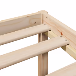 vidaXL Bookcase Bed without Mattress 75x190 cm Small Single Solid Wood Pine - Additional view 9