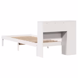 vidaXL Bookcase Bed without Mattress Bed White Small Single Solid Wood Pine - Additional view 7