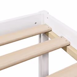 vidaXL Bookcase Bed without Mattress Bed White 120x200 cm Solid Wood Pine - Additional view 8