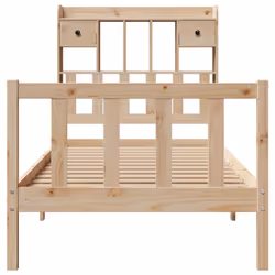 vidaXL Bookcase Bed without Mattress 75x190 cm Small Single Solid Wood Pine - Additional view 3
