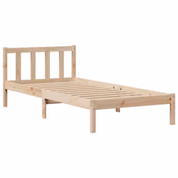 vidaXL Bookcase Bed without Mattress 75x190 cm Small Single Solid Wood Pine - Additional view 4