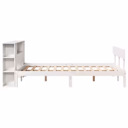vidaXL Bookcase Bed without Mattress Bed White 140x190 cm Solid Wood Pine - Additional view 6
