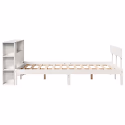 vidaXL Bookcase Bed without Mattress Bed White 140x200 cm Solid Wood Pine - Additional view 6