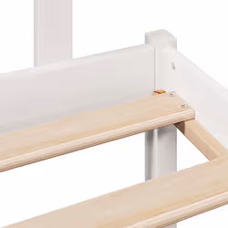 vidaXL Bookcase Bed without Mattress Bed White 140x200 cm Solid Wood Pine - Additional view 8