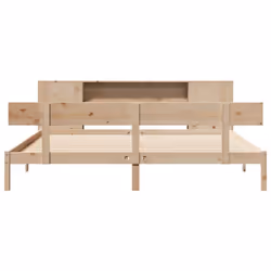 vidaXL Bookcase Bed without Mattress 180x200 cm Super King Solid Wood Pine