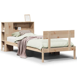 vidaXL Bookcase Bed without Mattress Home Bed Base 90x200 cm Solid Wood Pine
